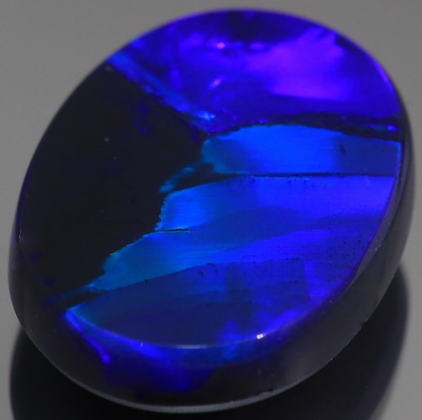 天然ブラックオパール 7.72ct 【ブルーオンブラック】 黒生地