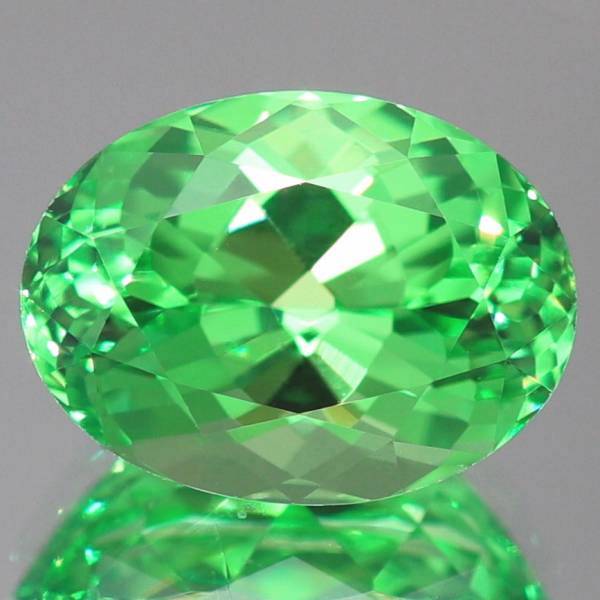 天然ミントガーネット 1.98ct 【Neon Mint UV type】 極美　タンザニア