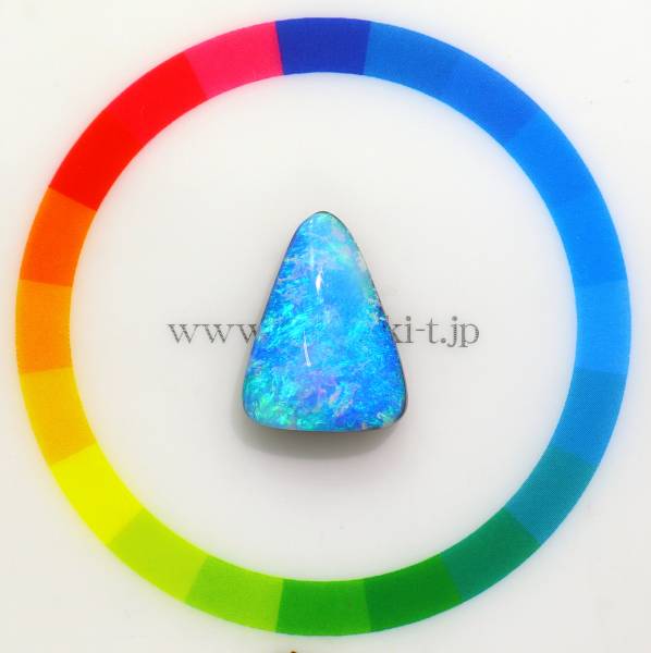 天然 ボルダーオパール 置物 NO386 天然ボルダーオパール 【小粒美遊色】 ◇セレクト