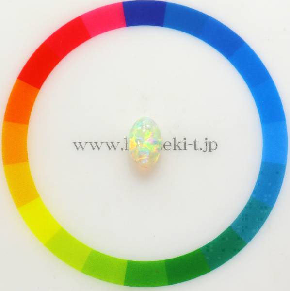 天然オパール 0.79ct 【カラフル美遊色】 ライトニングリッジクリスタル