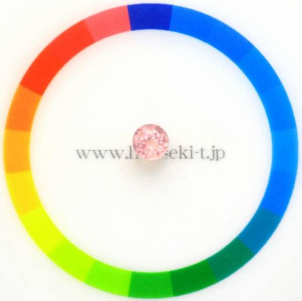 天然スピネル 0.89ct 【ミルキーピンク】 ラウンド