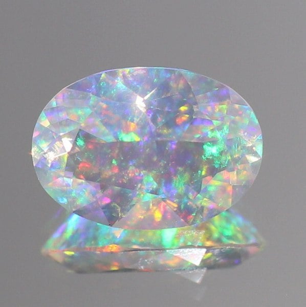 天然オパール 0.46ct 【ファセットカット】 メキシコ