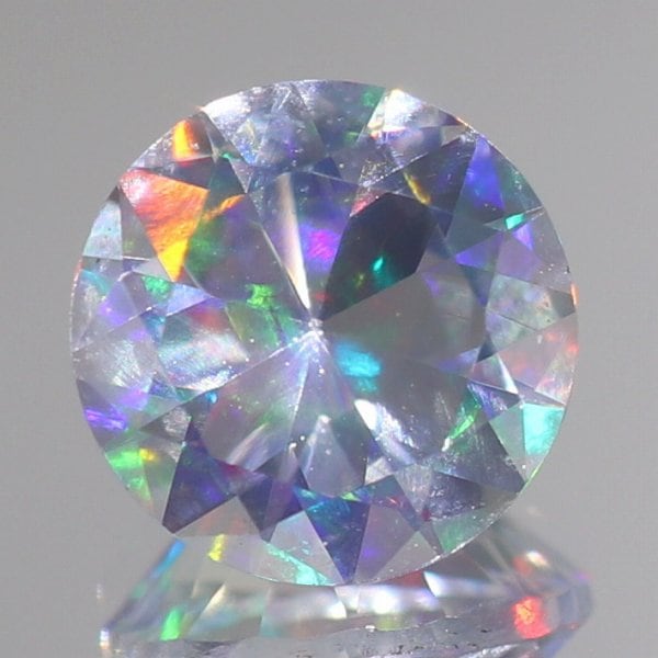 天然ウォーターオパール 0.55ct 【ラウンドファセット】 メキシコ