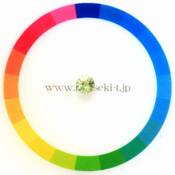 天然バナジウムクリソベリル 0.62ct 【ミント・UV蛍光】 日独ソ付