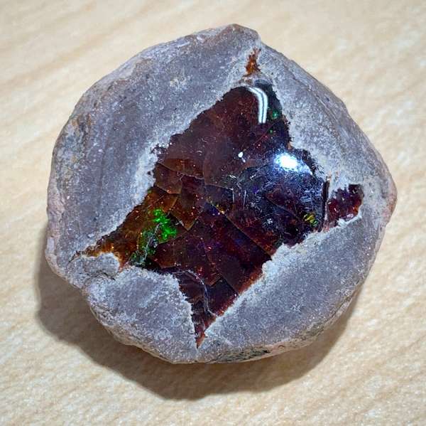 天然エチオピアオパール原石 【チョコレート】 17g