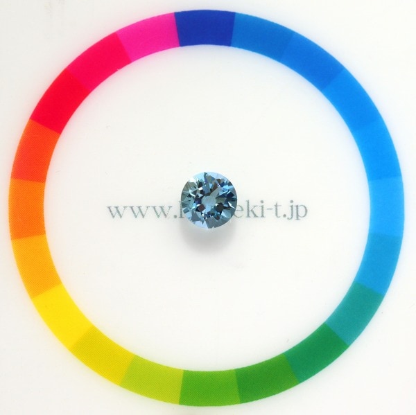 天然アクアマリン 1.00ct 【サンタマリア】 ラウンド 高品質