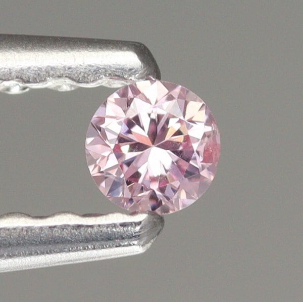 天然ピンクダイヤモンド 0.051ct 【FANCY PURPLISH PINK SI2