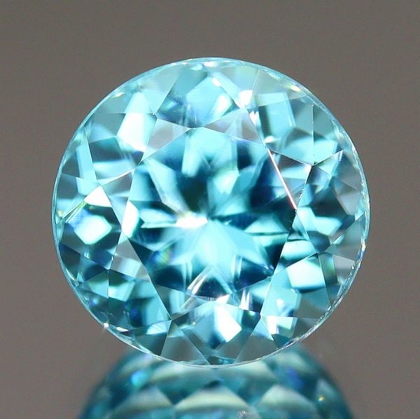 天然ジルコン 1.62ct 【ブルー】 ラウンドカット