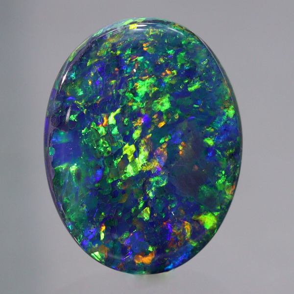 天然ブラックオパール 1.71ct【グリーンマルチ遊色】