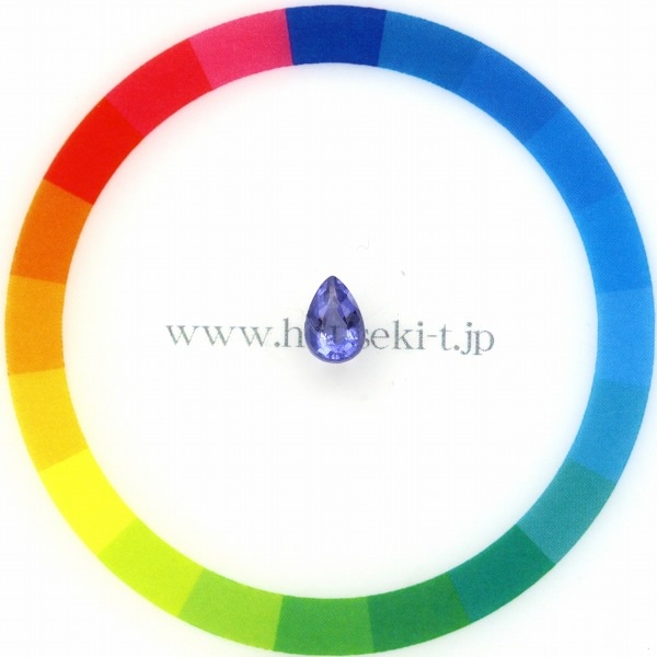 天然ハックマナイト 0.42ct 【美発色】 日独ミニ鑑別付