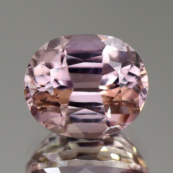 天然ダイアスポア 1.23ct 【パープリッシュピンク】 アフガニスタン　日独ミニ鑑別