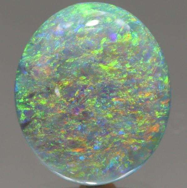 天然ブラックオパール 7.03ct 【グリーン遊色】