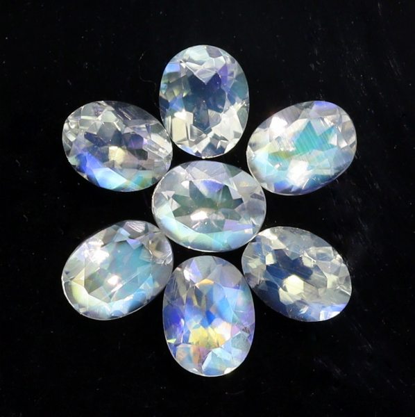 天然アンデシンラブラドライト 1.08ct/7P 【レインボー】 インド