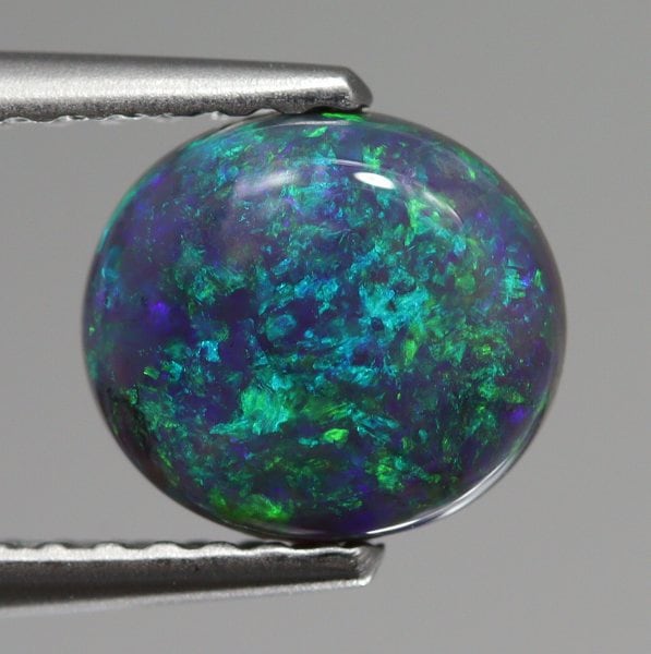 天然ブラックオパール 1.08ct 【グリーンブルー】