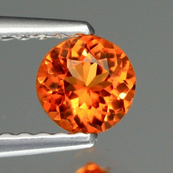 天然トリプライト 0.45ct 【美発色オレンジ】 レアストーン　日独ソ付