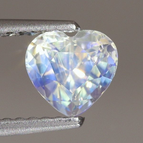 天然アンデシンラブラドライト 0.97ct 【レインボー】 ハートシェイプ