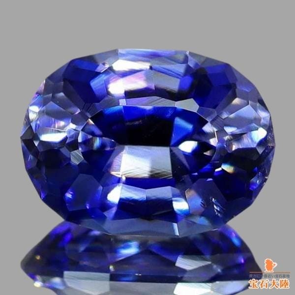 天然ベニトアイト 1.26ct 【素晴らしい逸品!!】 ジェム品質 アメリカ 日独鑑別書