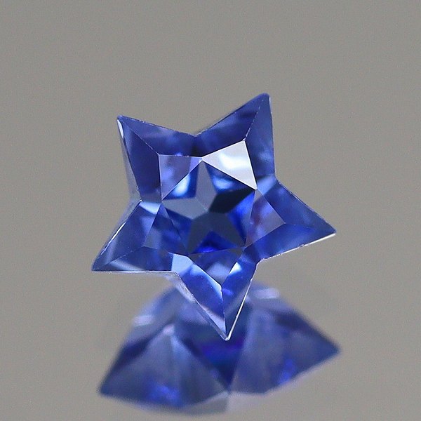 天然サファイア 0.24ct 【スターカット】 ブルー