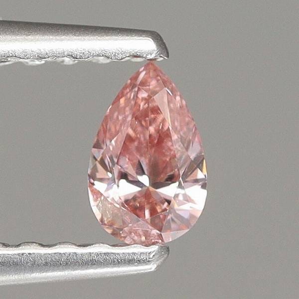 天然ダイヤモンド 0.157ct 【FANCY INTENSE PINK】中宝研鑑別付◇CM