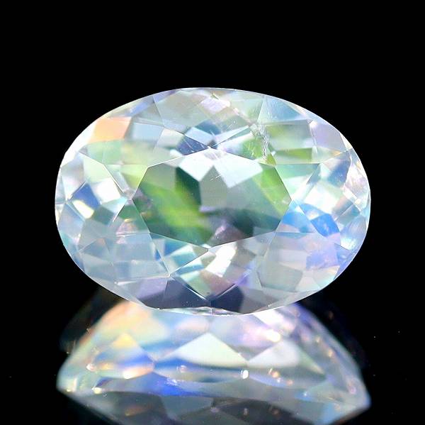 天然アンデシンラブラドライト 0.80ct 【レインボー】 オーバル