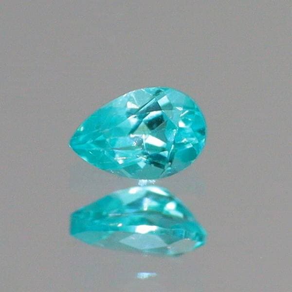 天然パライバトルマリン 0.03ct 【ブラジル】 ペアシェイプ