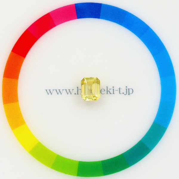天然イエローサファイア 1.13ct 【マダガスカル】 ミルキー