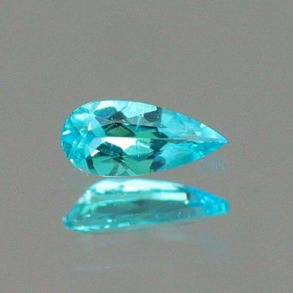 天然パライバトルマリン 0.03ct 【ブラジル】 ペアシェイプ