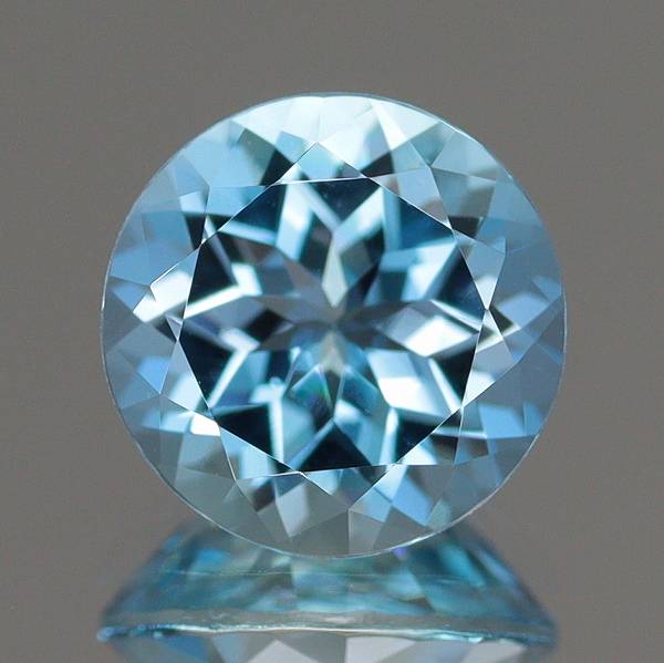 天然アクアマリン 1.16ct 【サンタマリアカラー】 ラウンド
