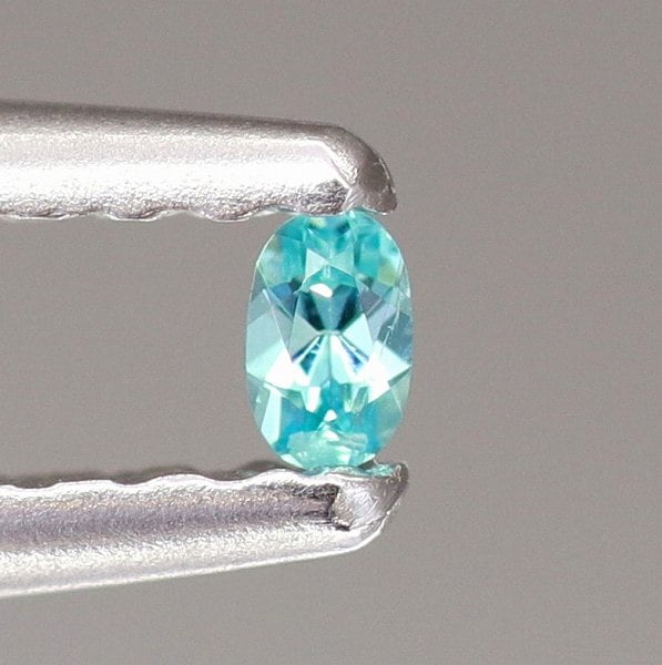 天然パライバトルマリン 0.02ct 【ブラジル】 オーバル