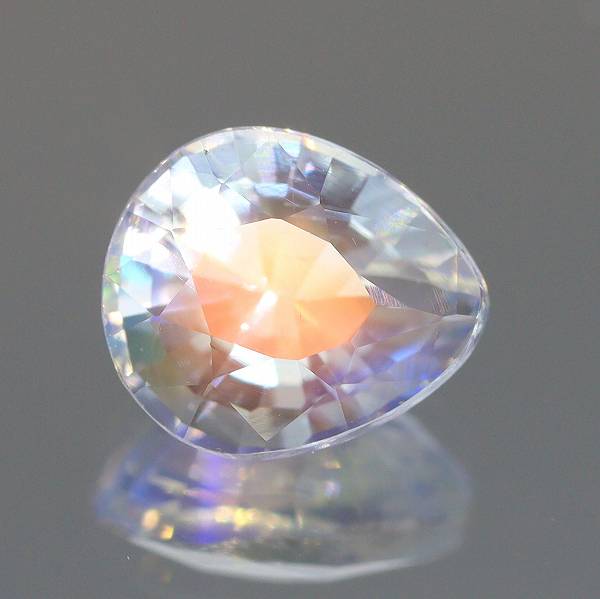 天然アンデシンラブラドライト 0.83ct 【オレンジレッドレインボー】