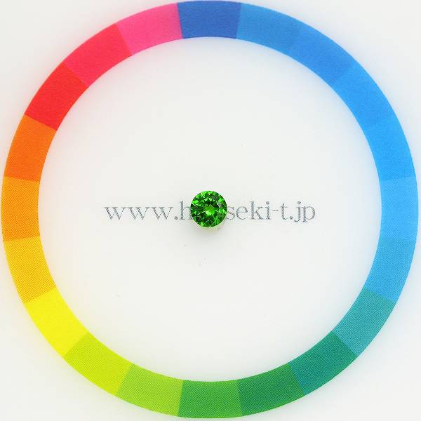 天然デマントイドガーネット 0.33ct 【VIVID NEON GREEN】 ロシア