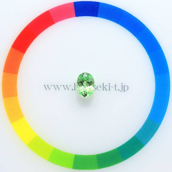 天然ミントガーネット 0.86ct 【メレラニ・UV蛍光】 タンザニア