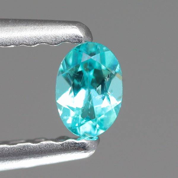 天然パライバトルマリン 0.09ct 【ブラジル】 オーバル