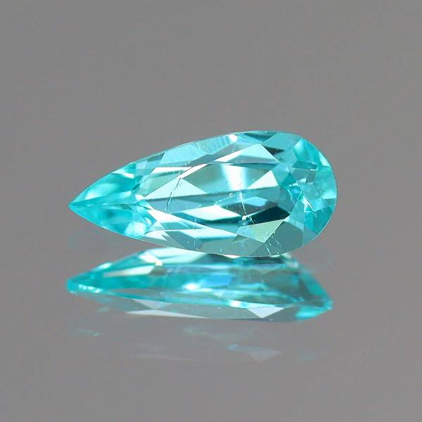 天然パライバトルマリン 0.10ct 【ブラジル】 ペアシェイプ