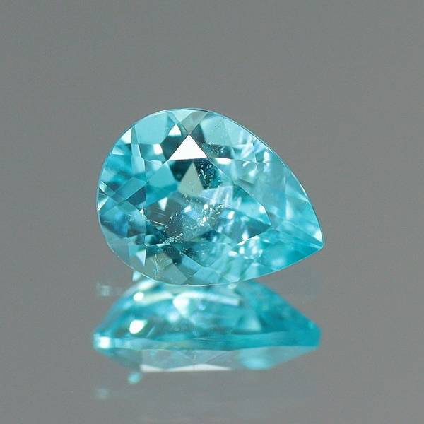 天然パライバトルマリン 0.10ct 【ブラジル】 ペアシェイプ