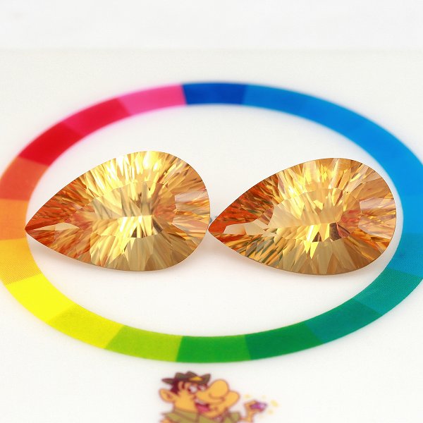 湯婆婆リング⭐︎コンケープカットシトリン&アメシスト&グリーンリング14.06g 20221231154826_1.jpg