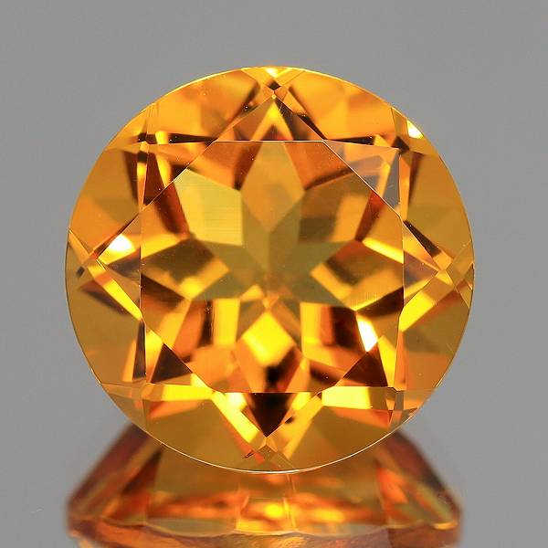 天然シトリン 10mm  【ラウンド】 ワンランクアップの輝き