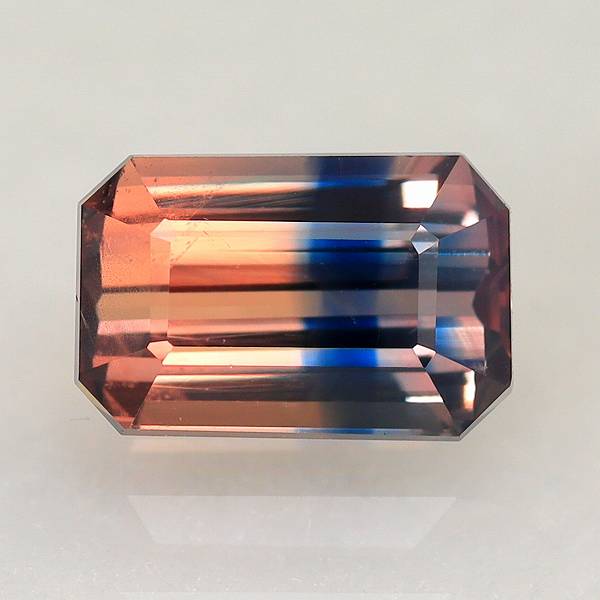 天然トリカラーサファイア 0.95ct 【パパラチャカラー＆ブルー】 非