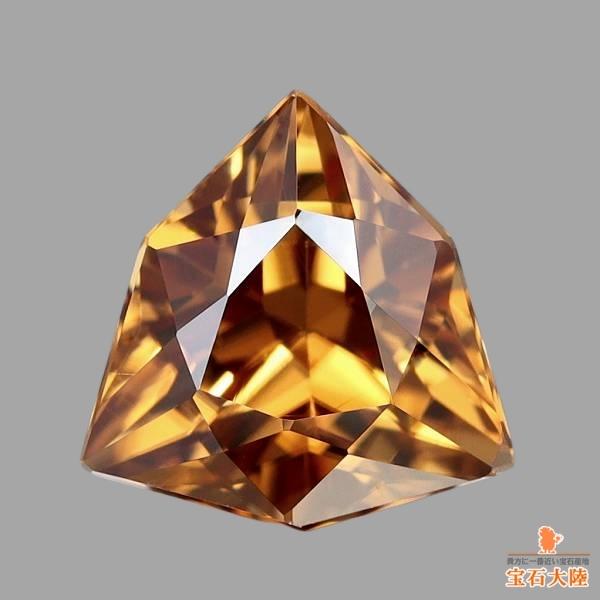 天然ジルコン 1.42ct 【イエロニッシュブラウン】  日独ソ付