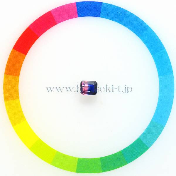 天然バイカラーサファイア 0.55ct 【ブルー&ピンク】 非加熱