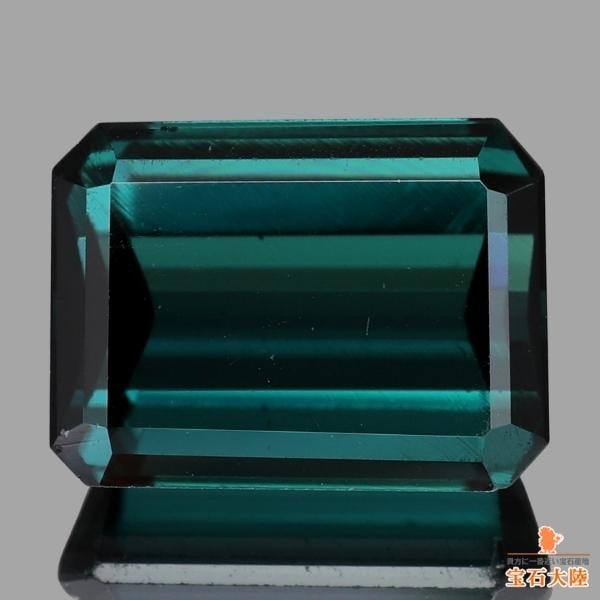 天然トルマリン 4.46ct 【ディープブルーグリーン】 日独ソ付 ◇コレマ品