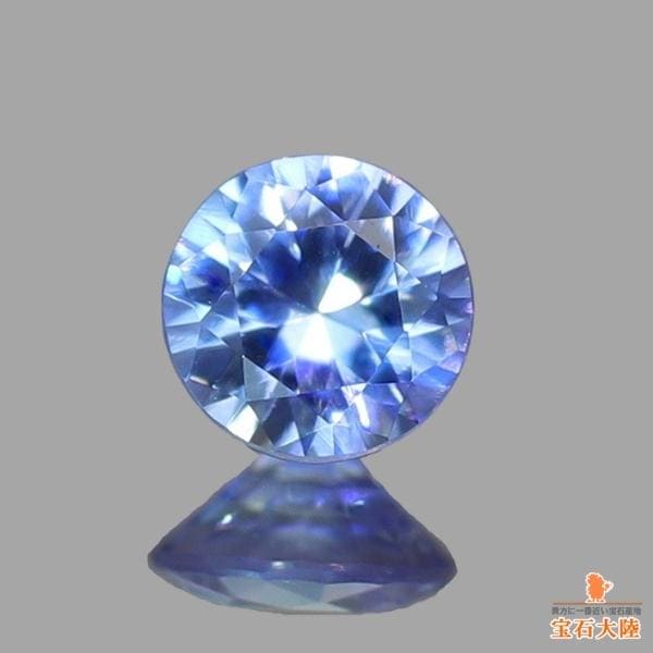 天然ベニトアイト 0.08ct 【ライトブルー】 ラウンド