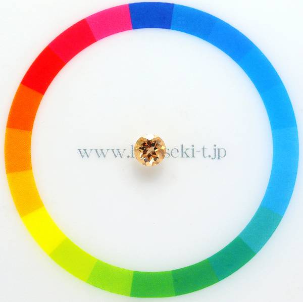 2-10【天然ペタライト】6【天然インペリアルトパーズ】【天然ホワイトトパーズ】 天然インペリアルトパーズ 0.61ct 【オレンジ】 ブラジル