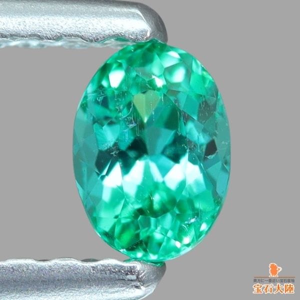 天然パライバトルマリン0.21ct【Beautiful Neon Green】ブラジル