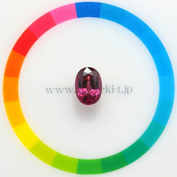 天然ロードライトガーネット 3.30ct 【妖艶な赤紫】 美品