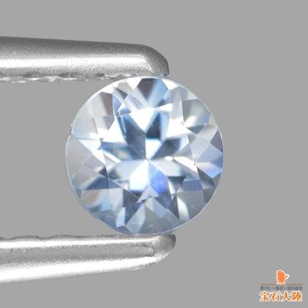 天然ベニトアイト 0.24ct 【煌めくブルー&ホワイト】 ラウンド