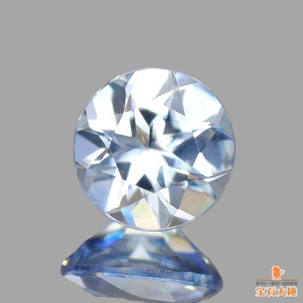 天然ベニトアイト 0.24ct 【煌めくブルー&ホワイト】 ラウンド