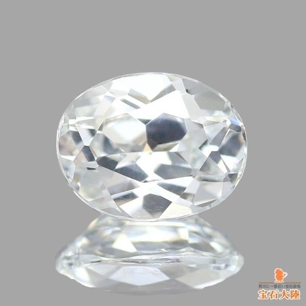 天然サファイア 0.44ct 【ホワイト】 マダガスカル 日独ソ付