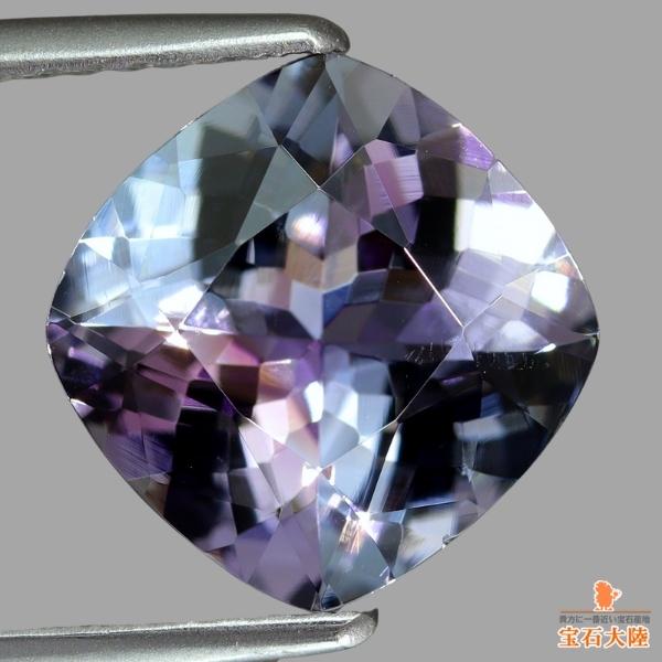天然ゾイサイト 3.37ct 【煌めくマルチパープル】 タンザナイト NN