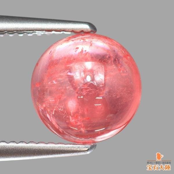 天然ロードクロサイト 1.85ct 【スイートホーム】 ラウンドカボ 